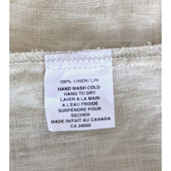 Current Women Long Tunic Oriental Green 100% Linen Button Down Size 8 - Picture 10 of 12